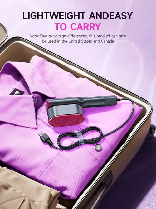 Garment Steamer for Clothes, Portable Travel Clothing Steamer Iron, 7 Mode with LED Display, 5s Fast Heating, 90° Swivel Handle